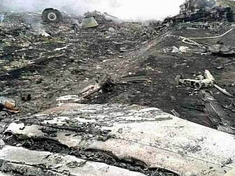 MH17 broke up after being hit...